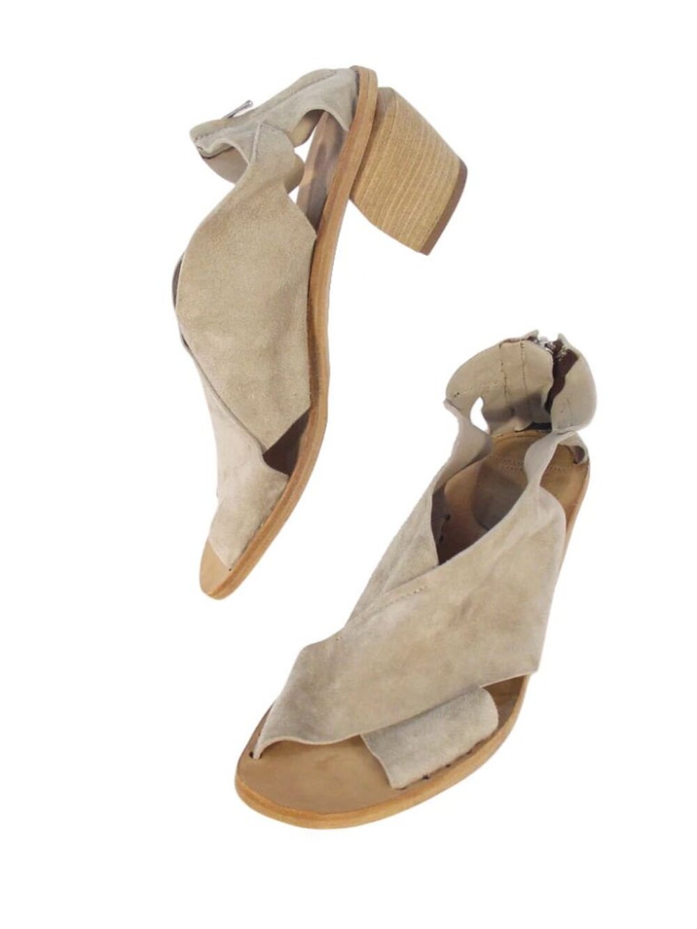 OFFICINE CREATIVE Soiree New $600 Suede Heeled Sandals 40/10 - Made in ITALY - Picture 3 of 12